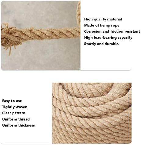 Јаже на природно јута ， 10мм тешка должност искривена коноп јаже лустер, искачување, хамак - за занаетчиски производи за занаети за занаети