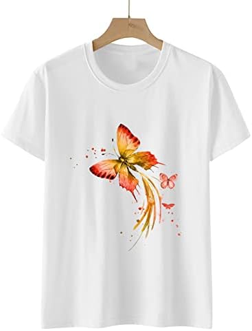 Врвна Маица За Девојки Летна Есенска Облека Графичка Блуза Со Кратки Ракави НА Екипажот НИЕ НИЕ