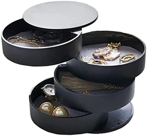 Masera Rotatable 360 ​​° кутии за складирање на накит креативно пластично место накит обетки прстен за приврзоци мултифункционално дисплеј