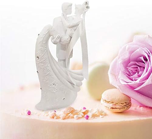 ЗАМТАК Романтична Фигурина Невестата Младоженецот Прегратка и Бакнеж За Свадба Торта Топперс Декорација
