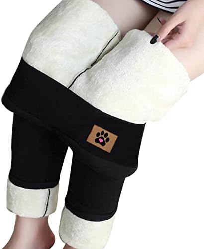 Женски руно обложени хеланки, зимски високи половини затегнати дебели кашмирски термички панталони долна облека меки дното