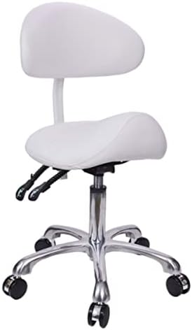 Чаир на столче од седло на седло со задно тркалање естетичко седиште за салони за тетоважи продавница спа спа -кацијална клиника за домови