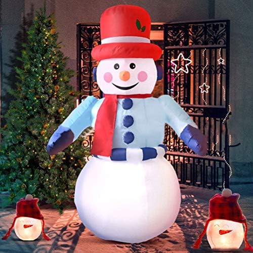 1 Поставете Божиќ украсен модел на надувување на снежен човек со LED светла и нас приклучуваат креативни Божиќ
