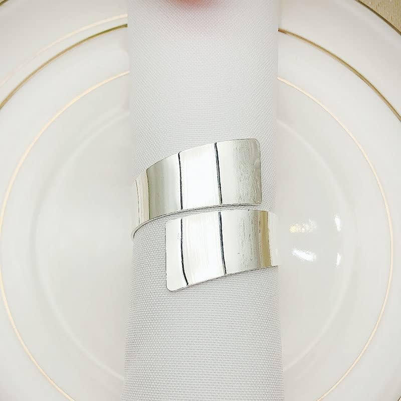 Прстен на салфетка прстенка за салфетка, отворање злато сребрена салфетка торба прстен прстен за салфетка со простории уста крпа
