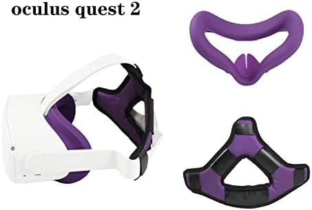 Ремен на главата за Oculus Quest 2 додатоци, прилагодлива и лесна елитна лента и удобност за декомпресија пена VR додатоци за потпирач