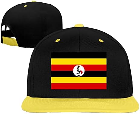 Знаме На Уганда Хип Хоп Капа Велосипед Капа Момчиња Девојки Опремени Капа Бејзбол Капи