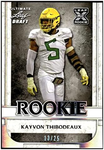 Kayvon Thibodeaux RC 2022 Leaf Ultimate Draft 13/25 Дебитант 14 NY Giants NM+ -MT+ NFL фудбал