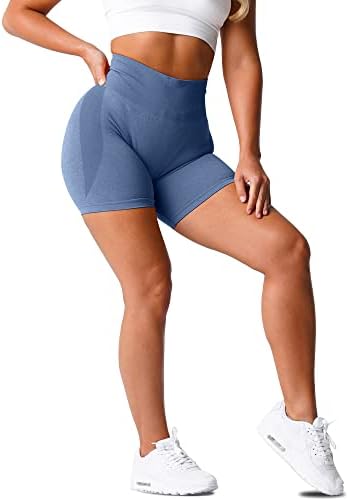 YVYVLOLO Women Whatching Gym Sherts Shorts Беспрекорна висока половината за кревање на задниот дел од јога