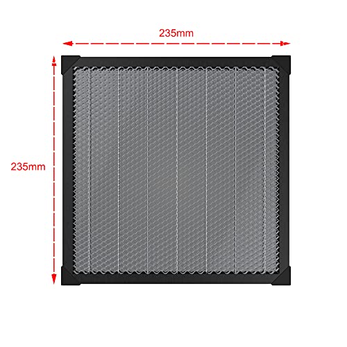 Hzdadeve Shoneycomb Laser Bed 235x235mm/9.25x9,25 инчен саќе од табла за саќе за работа за 3D гравура на ласерски секач