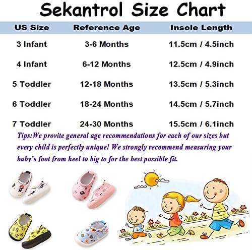 Sekantrol unisex бебешки момчиња девојки први чевли за пешачење новороденче слатко цртан филм лесен мек мек анти-лизгање гума
