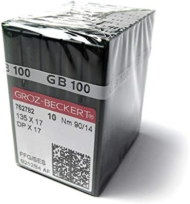 100 парчиња Groz-Beckert 135x17 DPX17 игли за машина за шиење на стапалото
