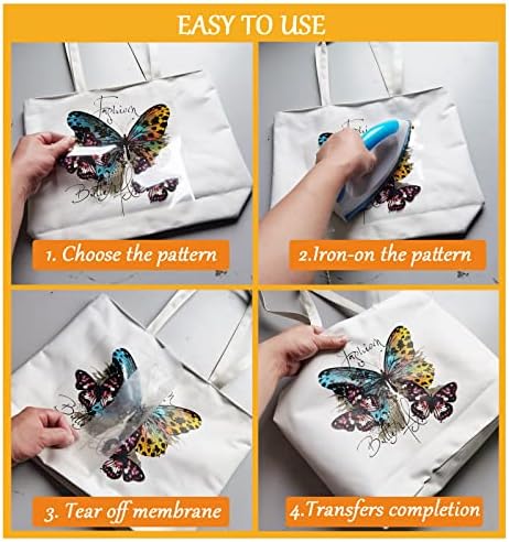 12 парчиња шарено железо од пеперутка на декорални закрпи Симпатична пеперутка цвеќиња усни очи на налепници за пренесување на топлина DIY