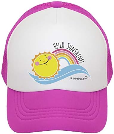 ЈП Дудлс Здраво Сонце Деца Камионџија шапка. Бејзбол Мрежеста Задна Капа одговара На Бебе, Дете и Младост