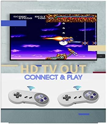 Конзоли за приклучоци и игра за игри на Тобаја, конзоли за безжична игра конзола за SNES NES HD-компатибилен игра стап вграден во 3500+ретро
