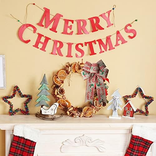 Божиќна лента Имитација конопска лента Божиќна декорација лак DIY лак со лак