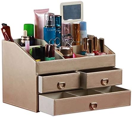 Кутија за складирање на десктоп за фиока на фиоката Anncus, отворен тип дрвени суровини садови за садови за шминка организатор