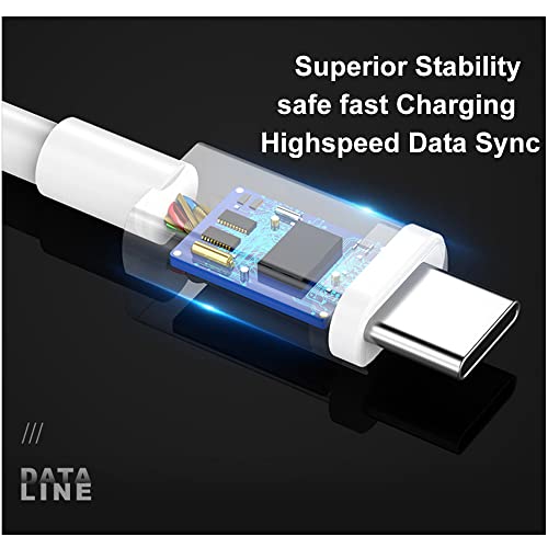 Краток USB до USB C кабел 10Gbps трансфер на податоци 6inch/0,5ft, USB 3.1 Брзо полнење 60W тип Ц кабел за Samsung Galaxy S20/S10,