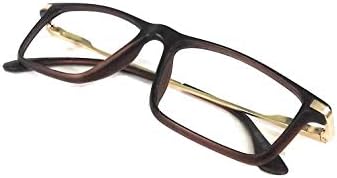 Амар Начин На живот Компјутерски очила Кризална леќа пластични метални страни 52 мм кафеава златна унисекс_алацфрпр4459