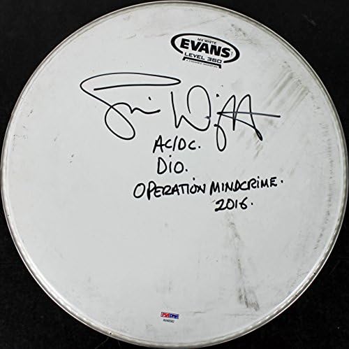 Simon Wright „AC/DC DIO операција MindCrime“ потпиша 13 инчи Drumhead PSA AB40582