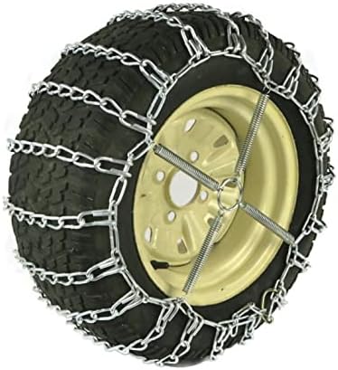 Продавницата РОП | 2 синџири на гуми за гуми и затегнувачи за пиење за Cub Cadet Tractor 24x10.5x12, 24x13x12