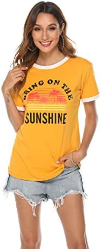 Нлиф Донесе На Сонце Графички Долги Ракави Маици Блузи За Жени Врвови Џемпери За Жени
