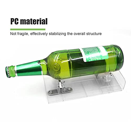 Прилагодлива секач за стаклени шише, транспарентна машина за сечење шише со пиво со пиво, со дијаметар од сечење 20-230мм / 0,79-9.06in и длабочина