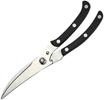 Конгеални кујнски ножици не'рѓосувачки челик секач за пилешки коски ножици црна рачка кујна за сечење алатки за сечење кујна