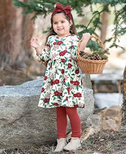 Девојки за бебиња/мали деца од RuffleButts® плетени фустан со вртење