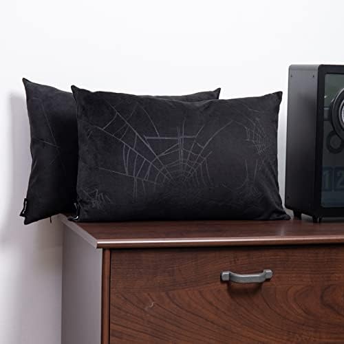 Blackthx пакет од 2 декоративни фрлања за фрлање перници за фрлање готски кадифени случаи мека кауч кревет дневна соба 12 * 20 инчи