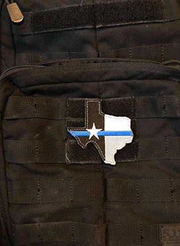 PakedDeals Texas Think Blue Line Morale Patch Patch Полициска полиција спроведување на законот
