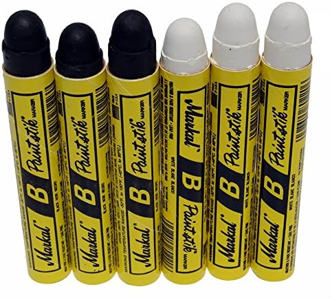 Markal B PaintStik цврста боја хобо маркер сет од 6 црни и бели бои
