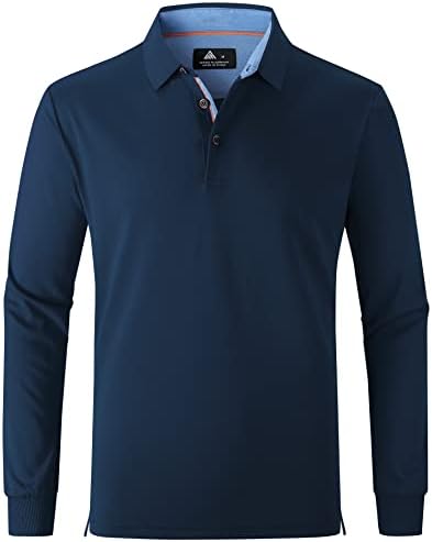 Swisswell Polo кошула за мажи долга/кратка ракав влага за губење на тениски кошули со кошули за мрежни мрежи