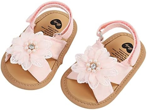 Девојки сјајни сандали девојки од лајсни сандали цвеќиња меки единствени мали деца чевли сандали бели деца сандали девојки