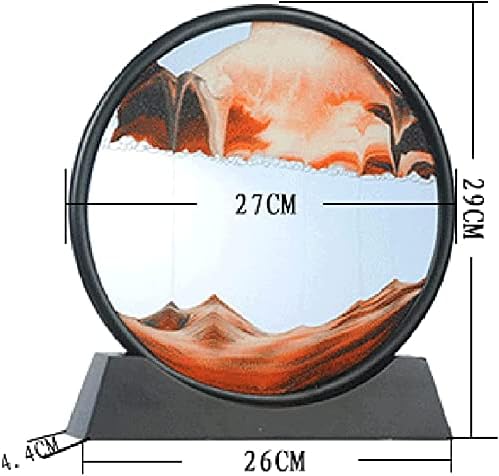 Xiw тече сликарство со песок што тече песок слика 3Д природен пејзаж за дневно стакло на вineубените