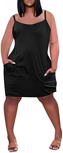 КОКТЕЛ Фустани НОКМОПО За Жени 2022 Лето Плус Големина V Врат Краток Ракав Џеб На Коленото Секојдневен Фустан
