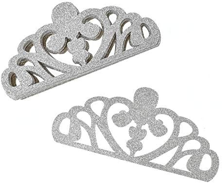 Homeford Eva Glitter Fonam Tiara Crown Cut-Outs, 8-1/2-инчи, 10-броеви