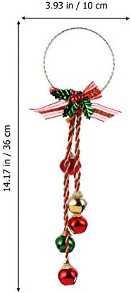 Абаодам 3 парчиња бобинки ракувајте со цветни закачалки Божиќни украси камин занаетчиски приврзоци ingингл врата приврзоци забава домашен