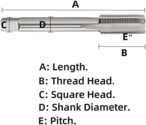 Aceteel 2 -8 UN Tap and Die Set, 2 x 8 ON десна рака HSS машина Thash Thap и 2 x 8 UN легура алатката челик круг Die