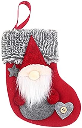 Керамички птици да висат на wallидни Божиќни чорапи Голема чорапи Класична фигура Божиќна порибна торба за бонбони Божиќни украси Божиќни приврзоци