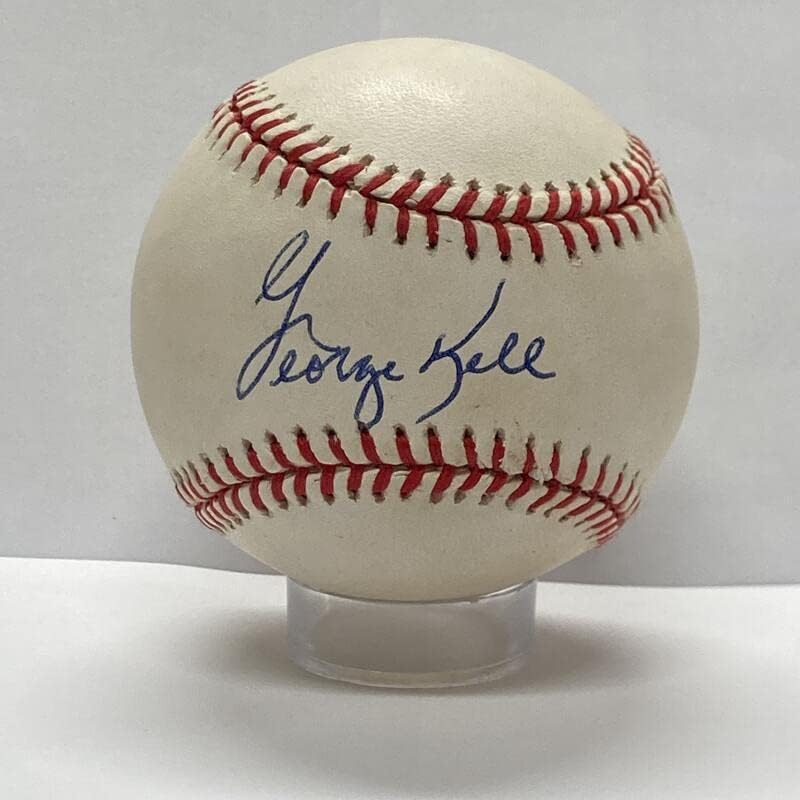 Џорџ Кел Сингл Потпиша Бејзбол. Авто ЈСА - Автограм Бејзбол