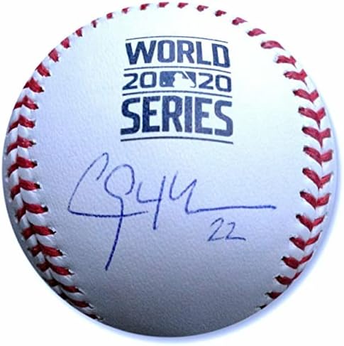 Клејтон Кершо Потпиша Автограм На Светската Серија 2020 Бејзбол Ла Доџерс МЛБ-Бејзбол Со Автограм