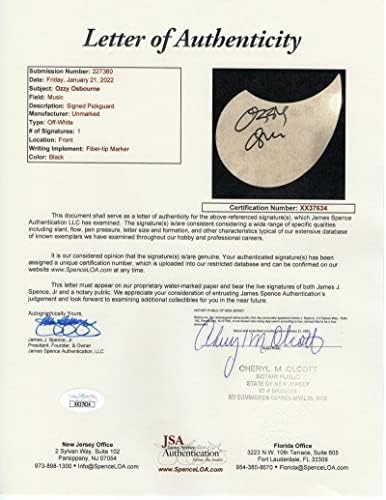 Ози Озборн потпиша автограм со целосна големина Гибсон епифон Акустична гитара w/ James Spence автентикација JSA COA - Црна Сабат Фронтмен