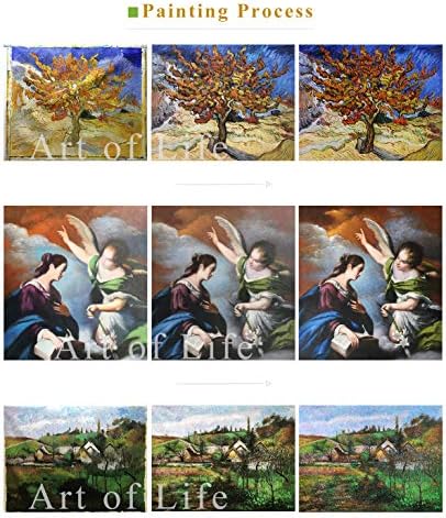 $ 80 - 1500 $ рака насликана од наставниците на уметнички академии - Уметнички слики коњи крави патки коза од фарма куќа Freон