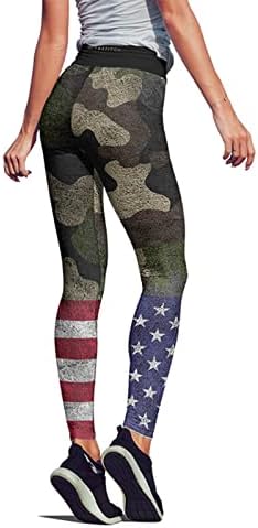 Одблесокот Јога Панталони Боја Жени Патриотски Трчање Хеланки Американски Панталони Пилатес Прилагодено Знаме За Јога Сад Мажи