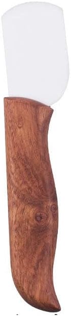 Керамички нож за сечење кожа кожен кожен нож кожен алатка DIY кожа занает дрвена рачка кожа алатка -