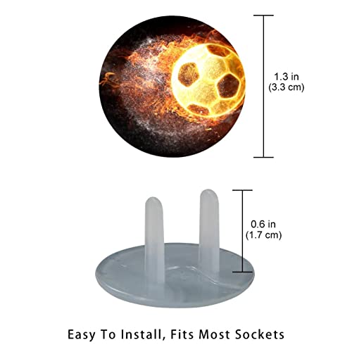 Запалување на фудбалски топка, приклучок за излез на топката опфаќа 12 пакувања - капаци на приклучокот за безбедност на бебето