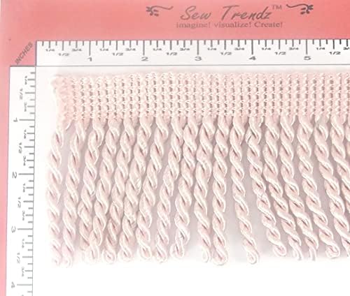 Шие трендови на 5 јарди од 3,5 долги раб на силница раб, искривена конец од предиво, трим плетенка раб, шиење, драперија, розово шал-бисер