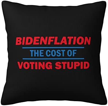 Kadeux bidenflation Цената на гласањето за глупави перници вметнува 18x18 инчи фрлање перници Вметнете квадратни капаци на перница