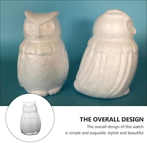 Бела пена од був од був DIY: Занаетчиски полистиренски модел на животни материјали за сликање 10 парчиња 15 см