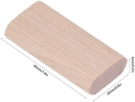 Wobythan 50pcs domino tenon beec dowl dowel стоп бука вметнување на должина на цврсто дрво за мебел за обработка на дрво